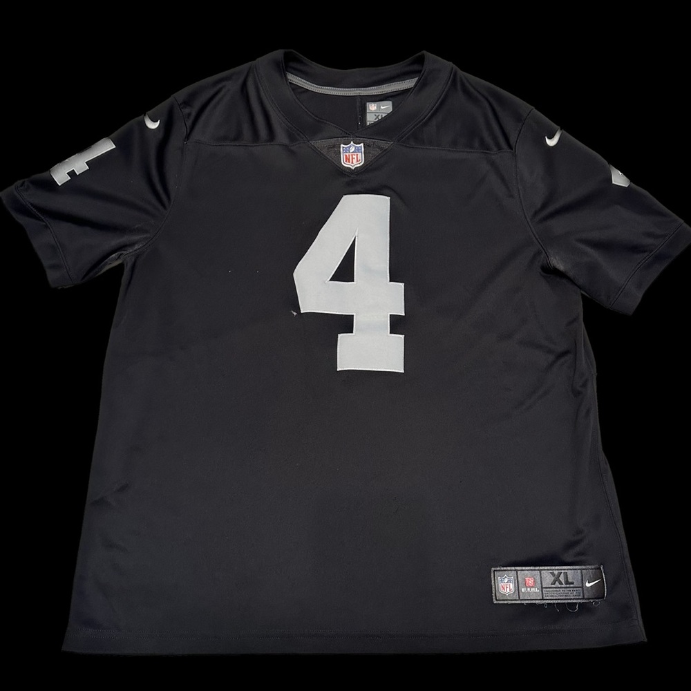 NFL Raiders Carr Jersey *Stained* Please See Photos